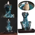 thumbnail image 1 of Desktop Ornament Statue Backflow Incense Burner for Home Decoration Beauty Tan Craftsmanship Functional, 1 of 8