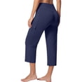 thumbnail image 5 of Women's Wide Leg Yoga Pants JIANLAI High Waisted Comfy Dance Sweatpants Loose Casual Soft Lounge Joggers with Pockets (S-L2) Navy, 5 of 6