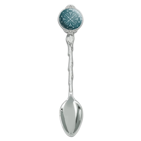 Fish Bones and Plastic Sea Ocean Pattern Novelty Collectible Demitasse Tea Coffee Spoon