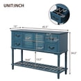 thumbnail image 3 of Wulawindy Console Table Sideboard for Entryway Sofa Table with Shutter doors and 4 Storage Drawers, 3 of 7