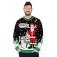 thumbnail image 1 of Ho Ho Ho It #!@%ING Merry Sweater Men's Ugly Christmas Sweater, 1 of 3
