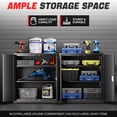 thumbnail image 3 of DNA Motoring 36" Black Lockable Heavy Duty Metal Storage Tool Cabinet w/ Adjustable Shelves, 3 of 7