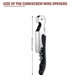 thumbnail image 4 of 32 Pieces Wine Keys Opener Black Travel Corkscrew Wine Opener Waiter Corkscrew Wine Opener Beer Bottle Opener, 4 of 6