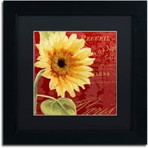 Trademark Fine Art "Ete IV" Canvas Art by Color Bakery Black Matte, Black Frame