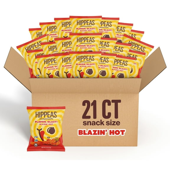 Hippeas Blazin’ Hot Puffs, 21 Ct, 0.75 Oz
