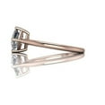 thumbnail image 2 of 1.00 Ct Wonderful Princess Cut Natural Moissanite Wedding Rings for Ladies Fine 18K Rose Gold, 2 of 5