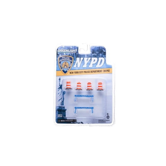 Greenlight 13068 NYPD Accessory Pack 6 Piece Set Series 1 for 1-64 Model Cars