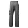 thumbnail image 5 of Zszcpp Summer Pants For Mens 2025 Elastic Waist Drawstring Zippered Utility Design Cargo Pockets Sports Long Trousers Casual Trouser, 5 of 5