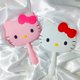 thumbnail image 2 of Espejo de maquillaje de mano de dibujos animados Sanrio Hello Kitty, Kawaii Kt Cat Handle, espejos de maquillaje, regalo de cumpleaños para niñas, 2 of 4