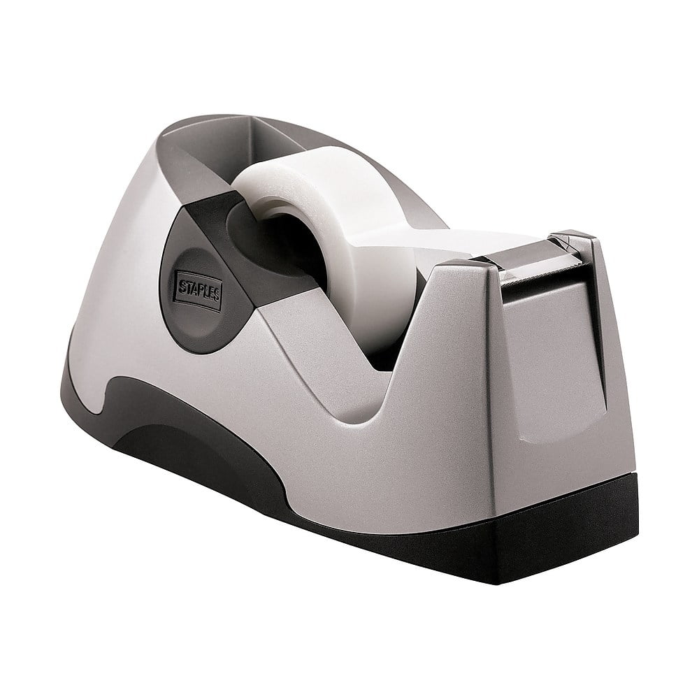 Staples Executive Desktop Tape Dispenser Silver Each (13566) 649245