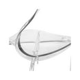 thumbnail image 6 of Modern Side Chairs Set of 4 - Transparent Dining Accent Chairs - Chrome Base - 32.25" Height, 6 of 9