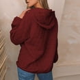 thumbnail image 3 of Yokua Women Quilted Hoodies Casual Long Sleeve Sweatshirts Trendy Lightweight Pullover Tops with Pocket Comfy Fall Clothes, 3 of 8