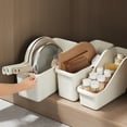 thumbnail image 3 of Lohuatrd Kitchen Cabinet Organizer U-shaped Card Slot Design with Roller Skating Easy Access Multi-functional Storage Box, 3 of 7