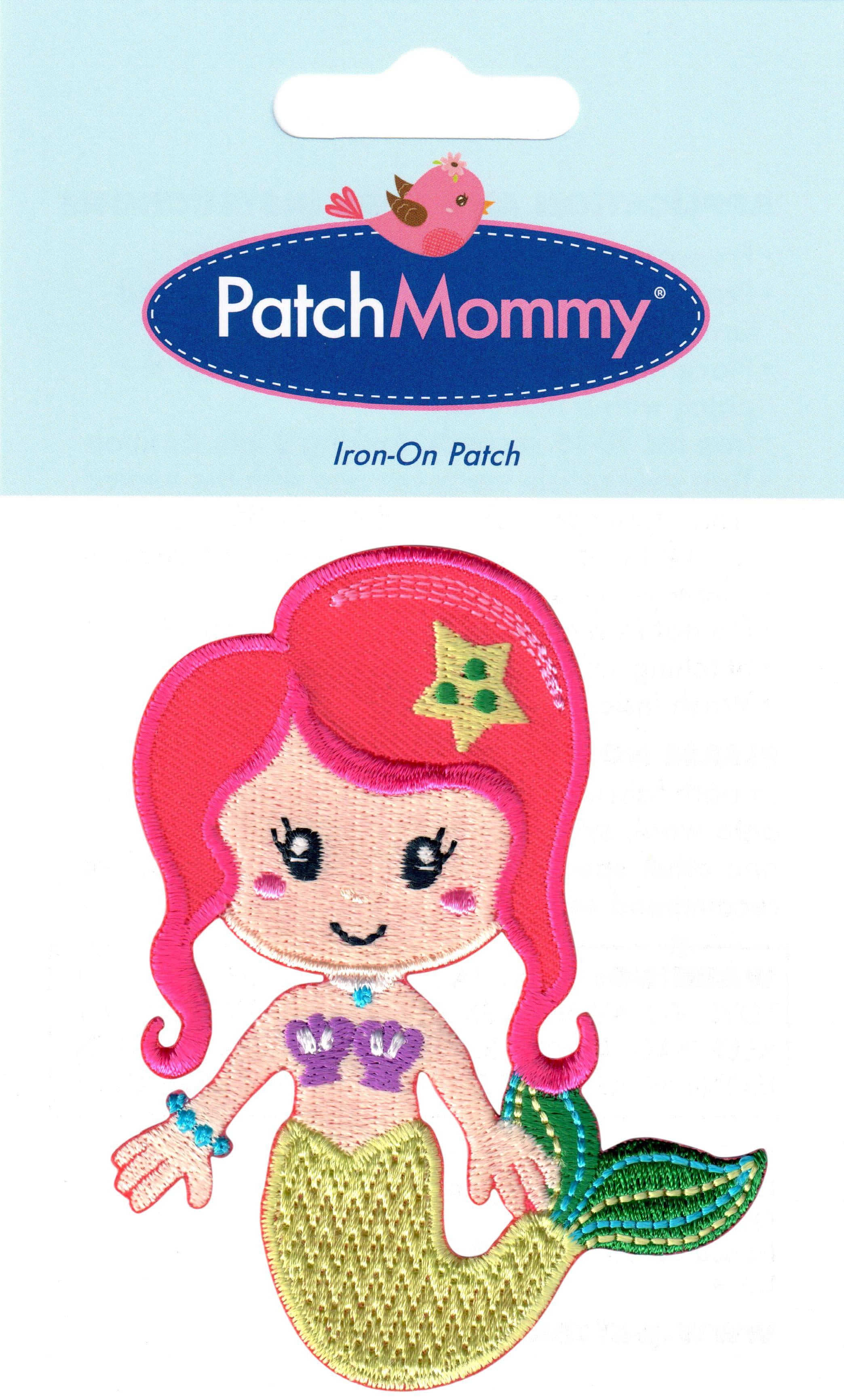 Embroidered Iron On Mermaid Patch Sew On Badge Girls Clothes Embroidery Applique 