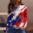 thumbnail image 3 of KDDYLITQ United States 250th Anniversary Shirts for Women July 4th 250th Birthday Long Sleeve T-Shirts Patriotic Usa Flag Independence Tees 250 Years Birthday Trendy Crew Neck Tops Red M, 3 of 6