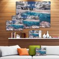 thumbnail image 3 of Amazing Blue Melt Lake in Fog - Large Landscape Canvas Art Print, 3 of 4