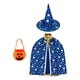 thumbnail image 3 of Capa de mago para cosplay, disfraz para niños y niñas, accesorio fotográfico, capa de bruja para carnaval Azul, 3 of 9