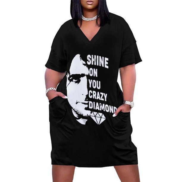 Shine On You-vestido de verano holgado para mujer con bolsillo traje de novia diamantes locos