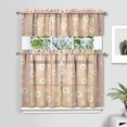 thumbnail image 2 of Vintage Country Bloom Curtains 36 Inch - 3 Panel Floral Bohemian Set with Rustic Wildflowers, Rod Pocket Kitchen Window Drapes for Farmhouse Style, 2 of 6