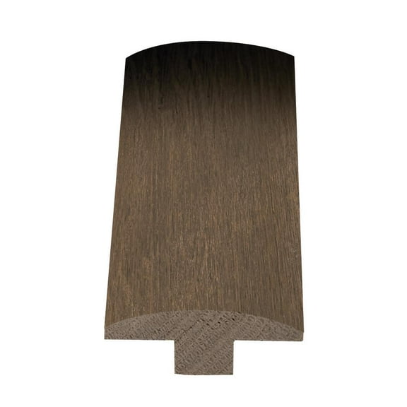 T-Molding - 1/2" Thick x 2" Wide x 78" Long Solid Wood American Hickory - For Flooring Color Featherstone