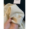 thumbnail image 5 of Camiseta de punto elástica de manga corta con cuello redondo, suave, cómoda y transpirable en color sólido para primavera y verano, 5 of 5