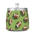 thumbnail image 7 of Yayeee Ashtray with Lid for Cigarette Smokeless Stainless Steel Home Ash Holder, Game Day Footballs, 7 of 7
