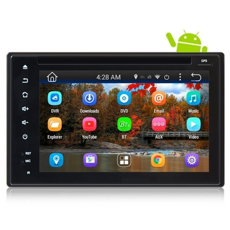 Double Din Car Stereo Android PYLE PLDNAND621 - Car Stereo System Double DIN Android Headunit Receiver, 6'' Touchscreen Display ()