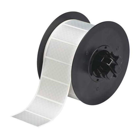 Brady Label Tape Roll, Metallic Silver, Labels/Roll: 1225 B30-17-438