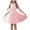 Pink, variant on Kovlvoll Toddler Girls Clothes Summer Dress Sleeveless Suspenders Strap Adjustable Solid Color Comfy Sports Dresses