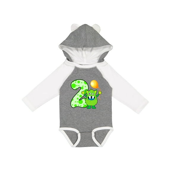 Inktastic 2nd Birthday Monster Boys or Girls Long Sleeve Baby Bodysuit