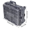 thumbnail image 3 of Caja de aparejos de pesca, caja de almacenamiento de señuelos de pesca con tapa transparente, bandeja extraíble para pescar, 3 of 8