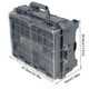 thumbnail image 2 of Caja de aparejos de pesca, caja de almacenamiento de señuelos de pesca con tapa transparente y bandeja extraíble con asa, 2 of 8