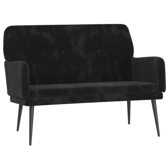 Casafoyer Bench Black 42.5"x31.1"x31.1" Velvet
