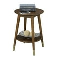 thumbnail image 2 of Pemberly Row Table d'Appoint Ronde avec Tablette Inférieure, Fini Bois Espresso, 2 of 5