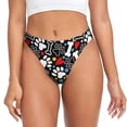 thumbnail image 1 of Balery Paw And Bones Tangas de Algodón para Mujer con Estampado – Ropa Interior Sexy, Transpirable, G-string-XX-Large, 1 of 6