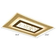 thumbnail image 2 of FETCOI Modern Flush Mount Ceiling Light with Remote Control Rectangular LED Ceiling Light Stepless Dimmable Minimalist Decoration Chandelier Ceiling Lamp, 2 of 12