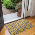 thumbnail image 2 of Black White Stripe Sunflower Pattern Door Rugs,Washable Non Slip Door Mats Indoor,Decorative Door Mats,Entry Mat Indoor for Entrance,Bedroom,Kitchen,Bathroom,17"x30", 2 of 6