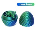 thumbnail image 2 of Dragón YTRXYLKL impreso en 3D con huevo sorpresa para niños, color verde, 2 of 6