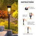 thumbnail image 6 of Solar Pathway Lights Outdoor 6 Pack, IP65 Waterproof Solar Garden Lights, Warm White LED Auto On/Off Landscape Lighting for Walkway Yard Patio Driveway Lawn, 6 of 19