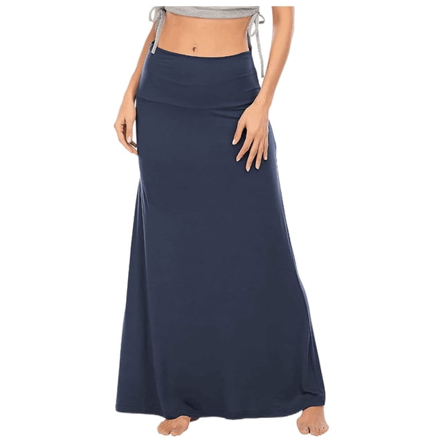 Jupe Trapèze Décontractée Froncée Extensible Taille Haute pour Femme Jupe Midi Évasée Jupes de Tennis pour Filles Jupes Plissées pour Femmes Grande Taille Table à Franges Soie Mini Froncée Femmes Latex Bleu P