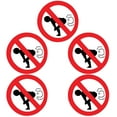 thumbnail image 3 of 5Pcs Car Decal No Farting Notice Sticker Window Decoration Car Warning Sign, 3 of 5