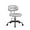Grey, variant on Vanity Chair with Back, Small Armless Cute Office Chair with Wheels and Lumbar Support, Comfy PU Leather Desk Computer Chairs with Adjustable Height, 360°Swivel for Home Bedroom Office, Gray