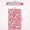 thumbnail image 4 of 2 Pieces Business Card Holder Book Floral Pattern PU Leather Name Card Organizer Book for ID Credit Cards Protector Name ID Card Holder Business Card File for Home Office Use, Can Hold Up to 192 Cards, 4 of 7