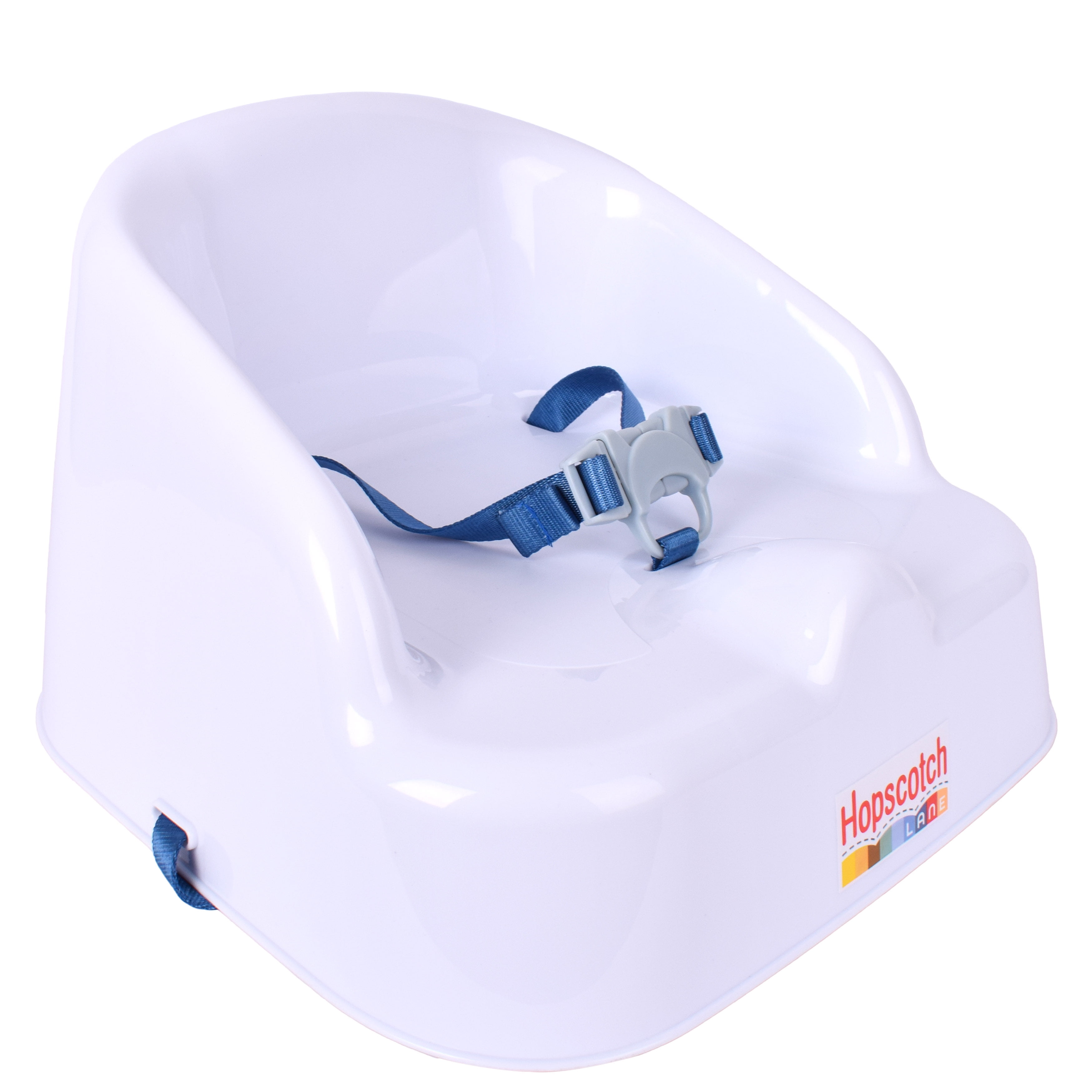Hopscotch Lane Booster Seat with Straps, White, Children 6+ Months Unisex