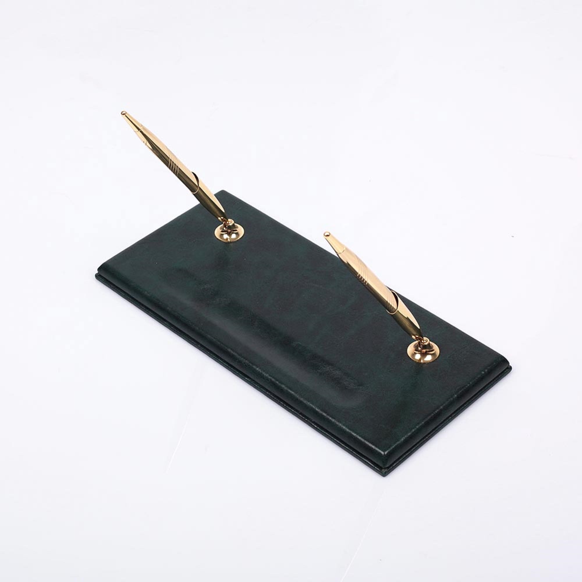 Leather Desk Set - Desk Pad - Name Plate Holder With 2 Pen - 2 Accessories-Desk Organizer - Office Desk Accessories - Desktop Storage Set of 2-2 PCS