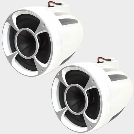 Malibu Boat Wakeboard Tower Speakers 6352037.1-WHT | REV8 White (Pair)