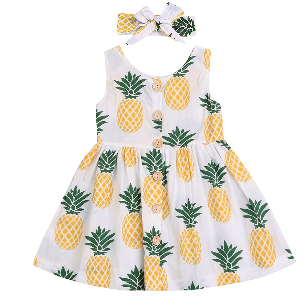 baby girl pineapple dress