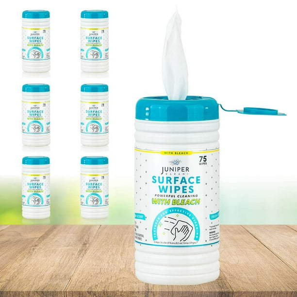 Juniper Clean Surface Cleaning Wipes With BLEACH, AllPurpose Cleaner I