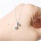 thumbnail image 4 of Notes Necklace Simple Dainty Silver Pendant Necklace Music Lovers Necklace Chain For Women And Girls Silver, 4 of 5