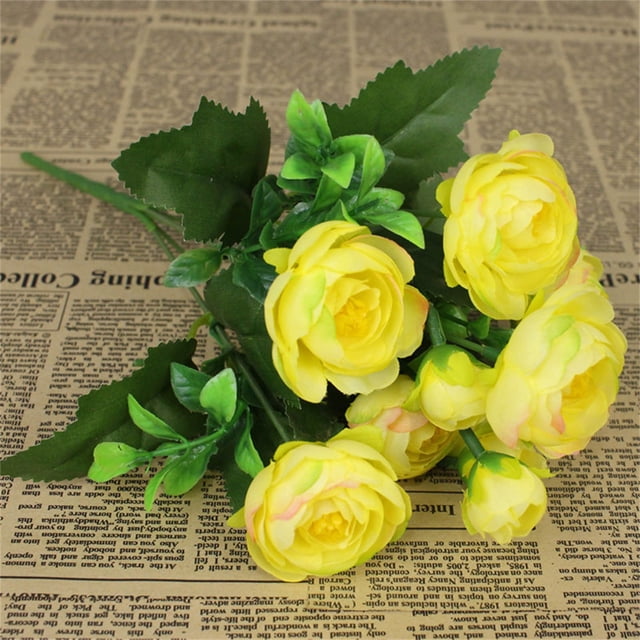 Decoraciones de Mesa para Tallos de Flores Artificiales de Sala de Estar para Decoración Del Hogar, Piezas Centrales de Boda Y Decoración de Corredor de Mesa